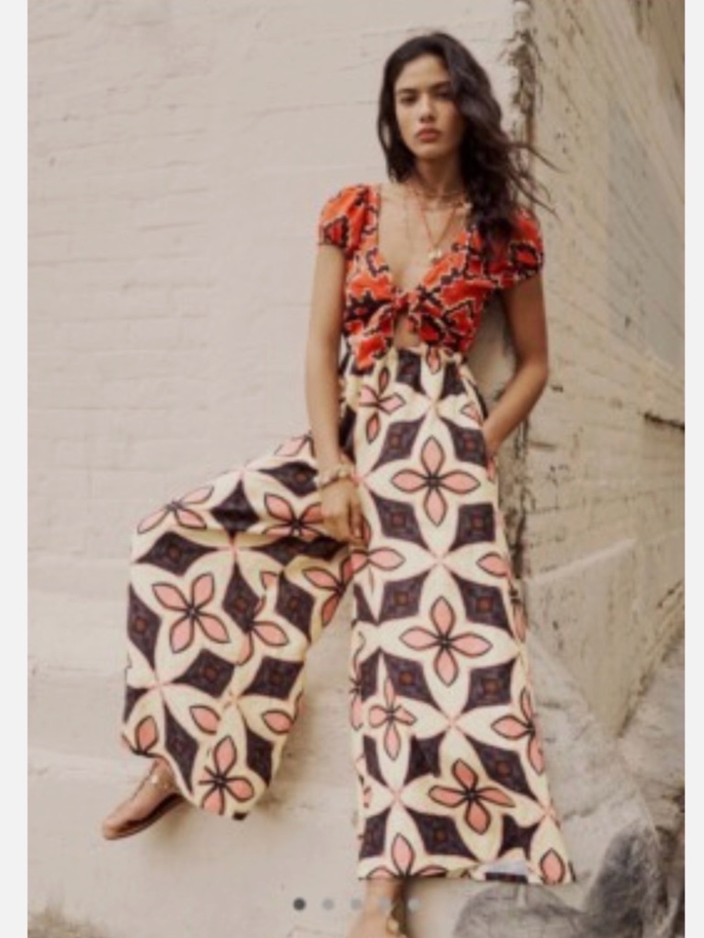 FREE PEOPLE Bali Golden Age Jumpsuit